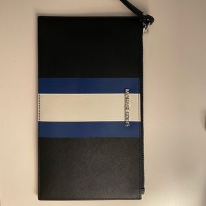 Black Striped Michael Kors Wristlet